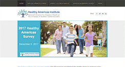 Desktop Screenshot of healthyamericasinstitute.org